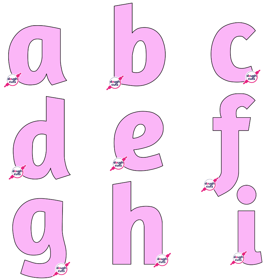 PRINT AT HOME - Set of 26 Lowercase Alphabet Letter Templates