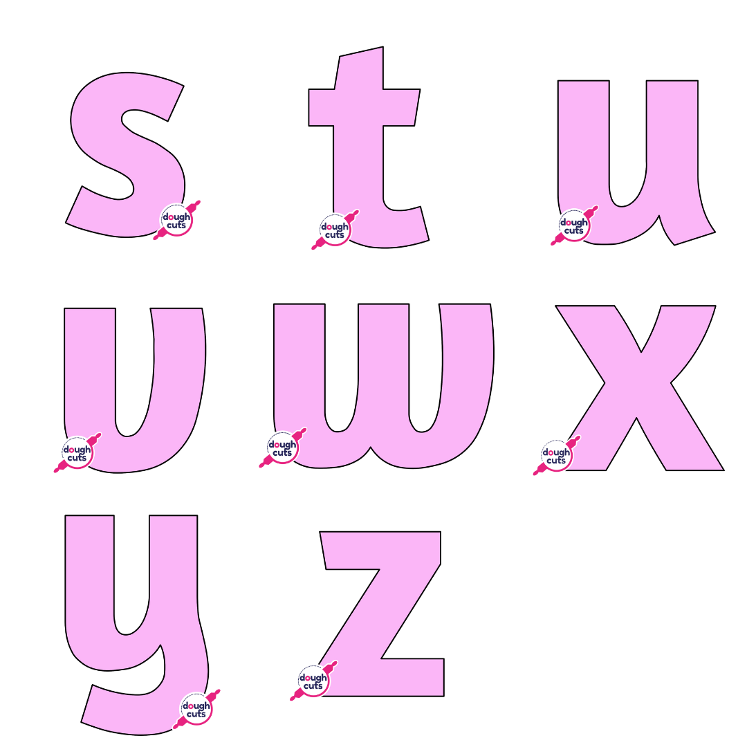 PRINT AT HOME - Set of 26 Lowercase Alphabet Letter Templates