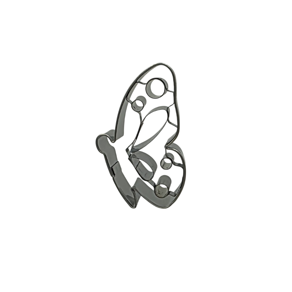 Butterfly with Internal Detail Side View 6cm Cookie Cutter