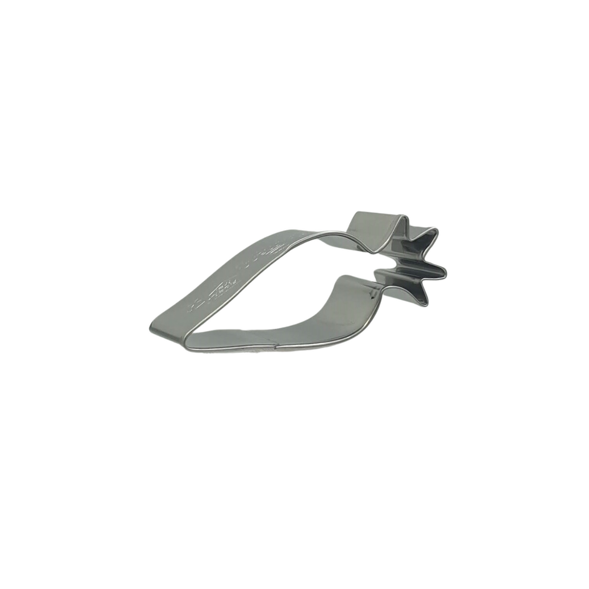 Carrot 6.5cm  Cookie Cutter Stainless Steel Side View