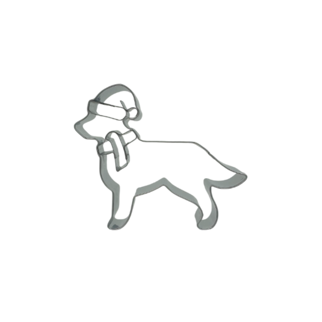 Retriver Dog Christmas 8cm Cookie Cutter