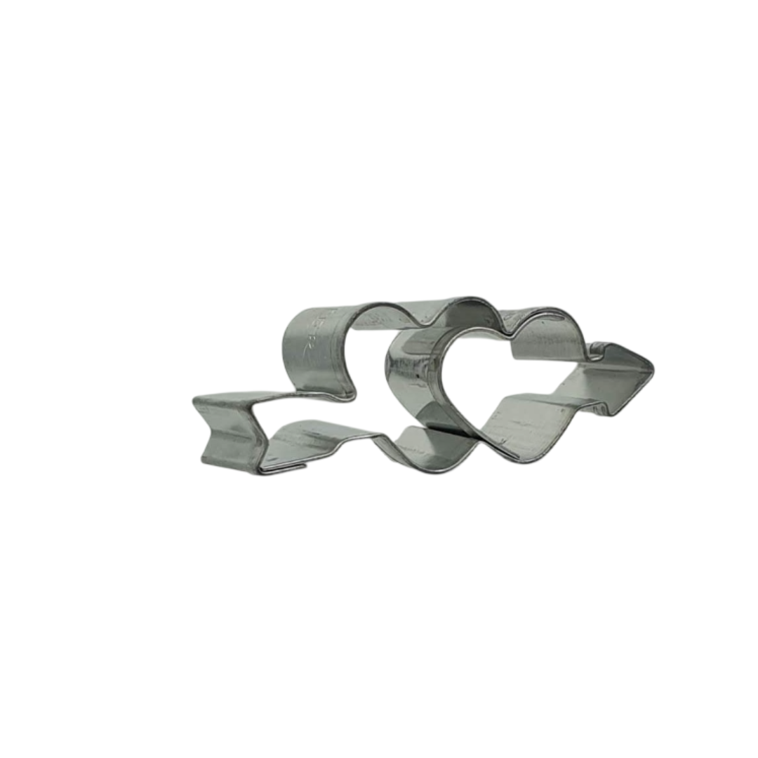 Double Heart with Arrow 6cm Cookie Cutter