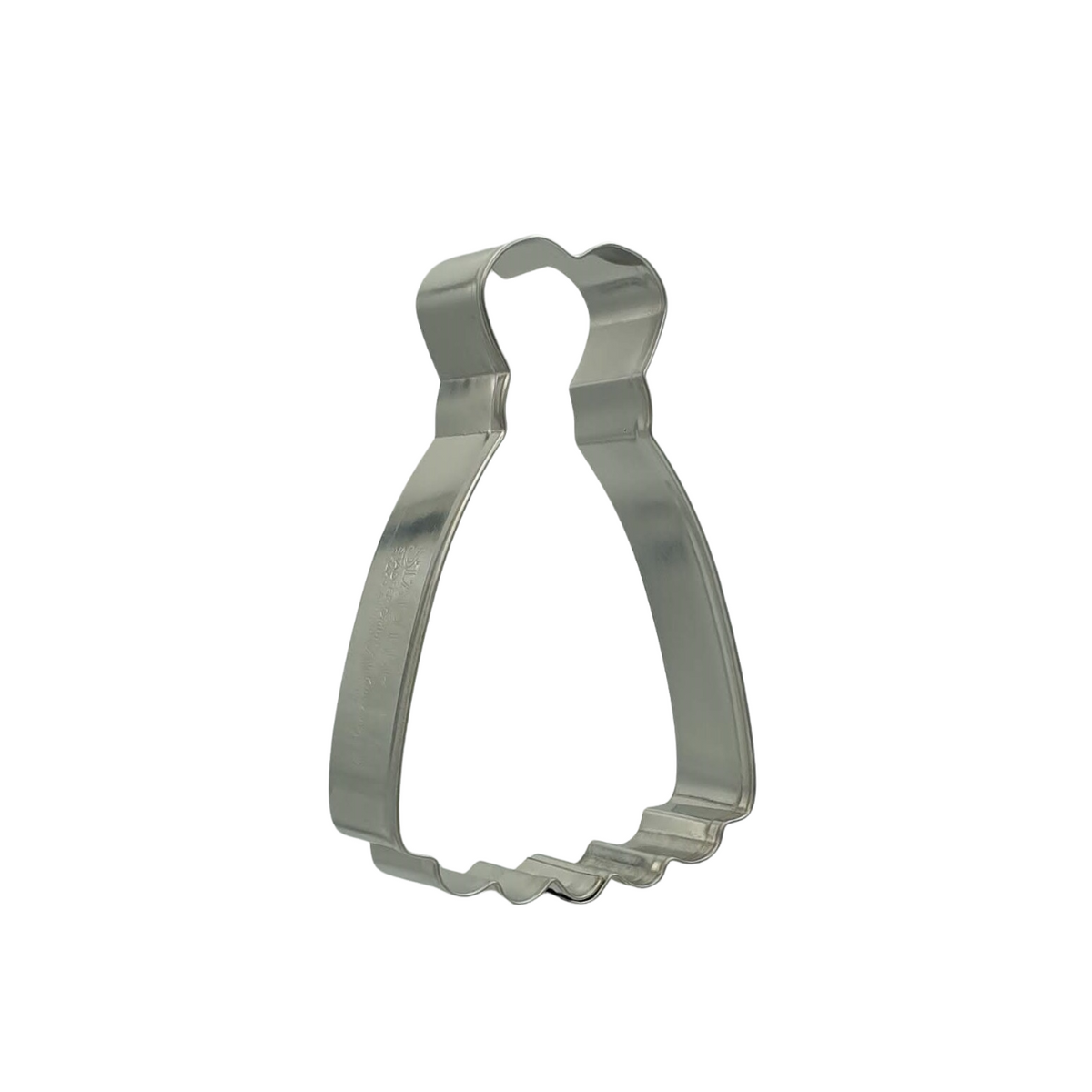 Dress 9cm Cookie Cutter Stainless Steel Side View