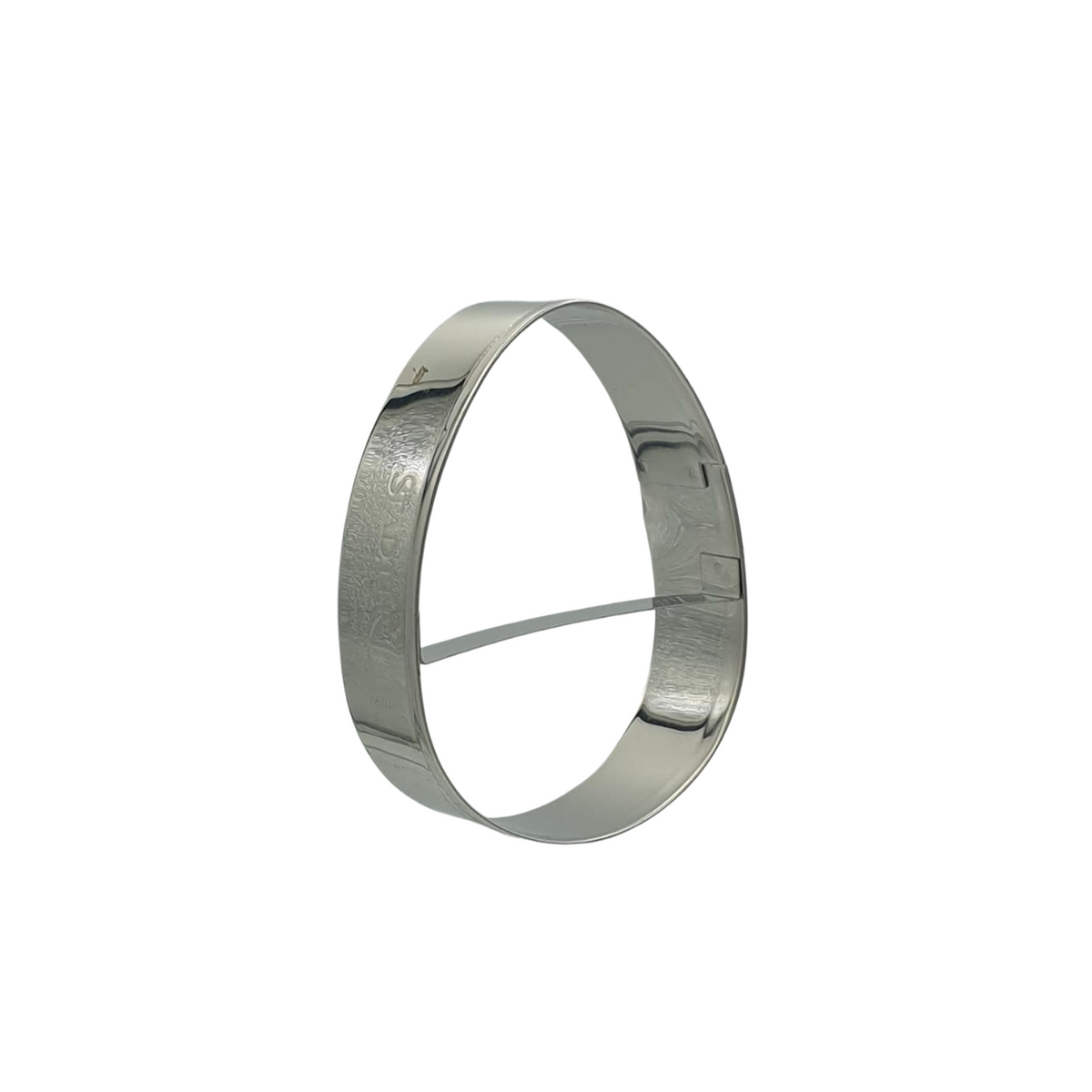 Easter Egg 7cm Cookie Cutter Stainless Steel Side View