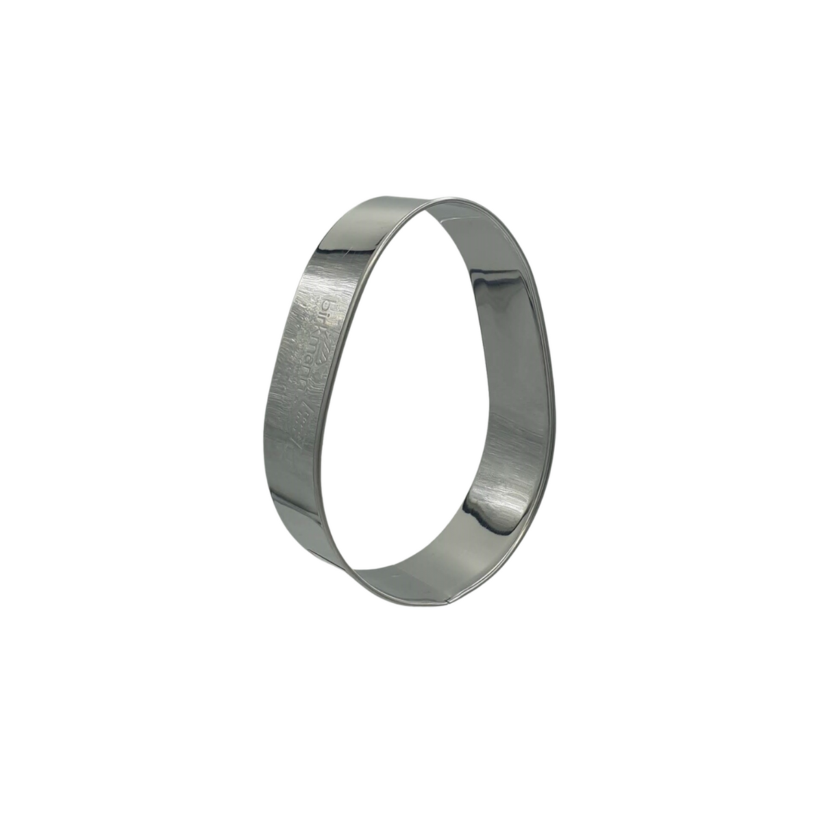 Egg 8cm Cookie Cutter Stainless Steel Side View