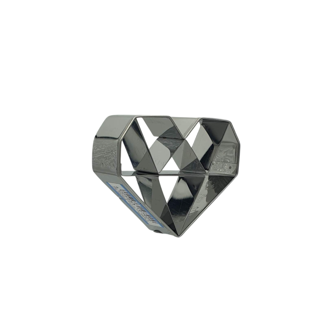 Geometric Diamond Heart 6.5cm Cookie Cutter