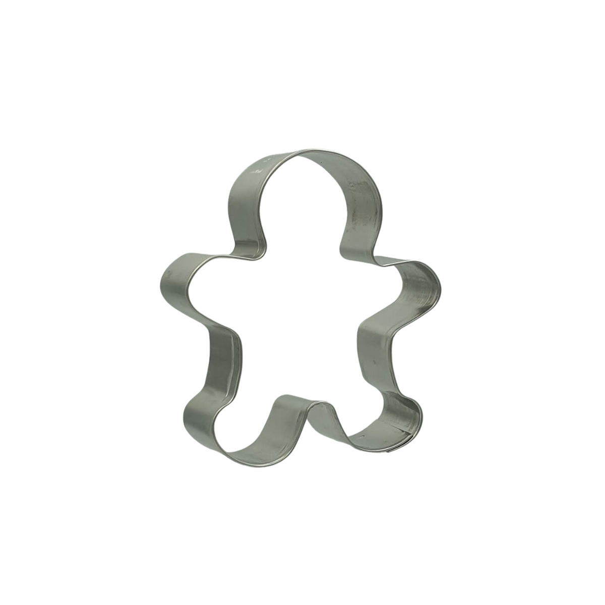 Gingerbread Man 7.5cm Cookie Cutter Stainless Steel Side View