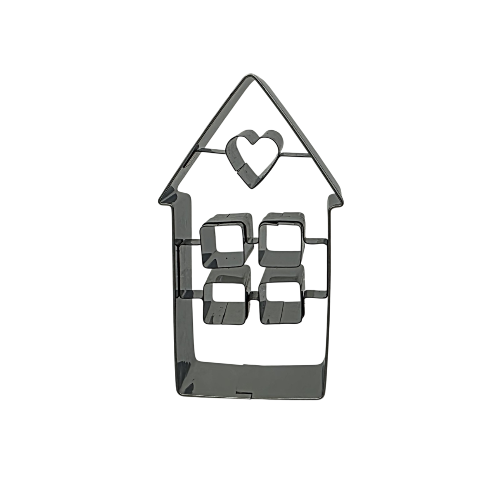 House with Heart Internal Detail 6.5cm Cookie Cutter