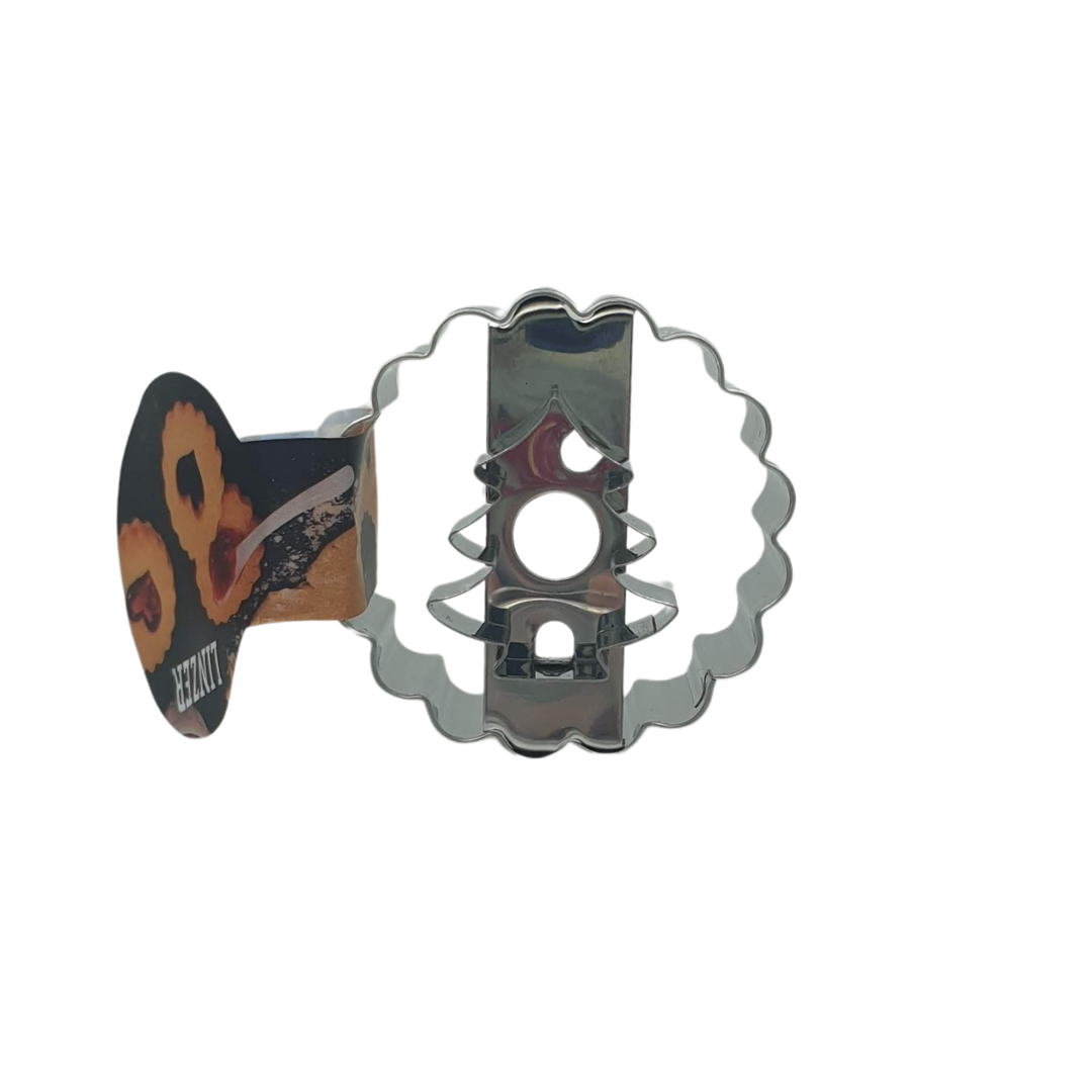 Tree Cutout Linzer Two Way 5cm Cookie Cutter