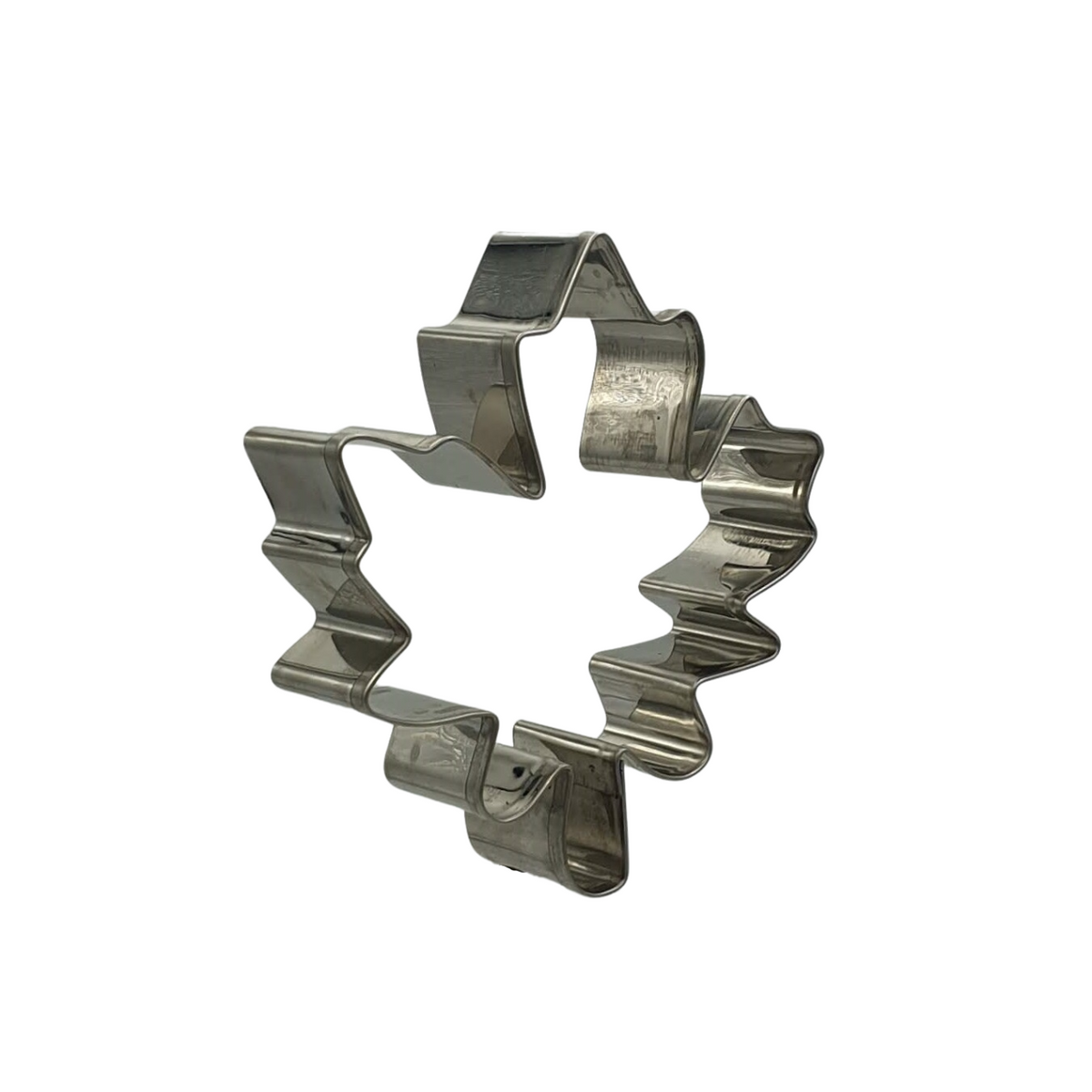 Maple Leaf 7.5cm Cookie Cutter Stainless Steel Side View