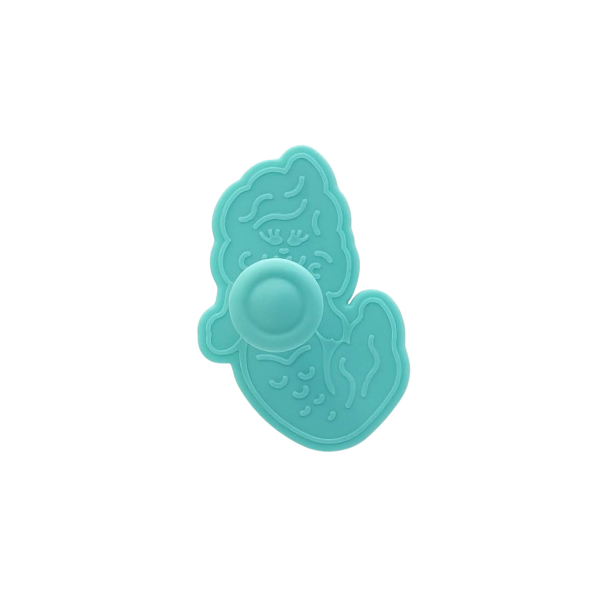 Mermaid 5.5cm Plastic Cookie Cutter &amp; Stamp Side View