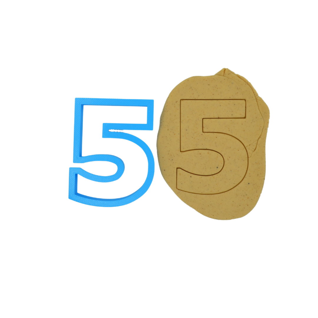 Number 5 8cm Cookie Cutter
