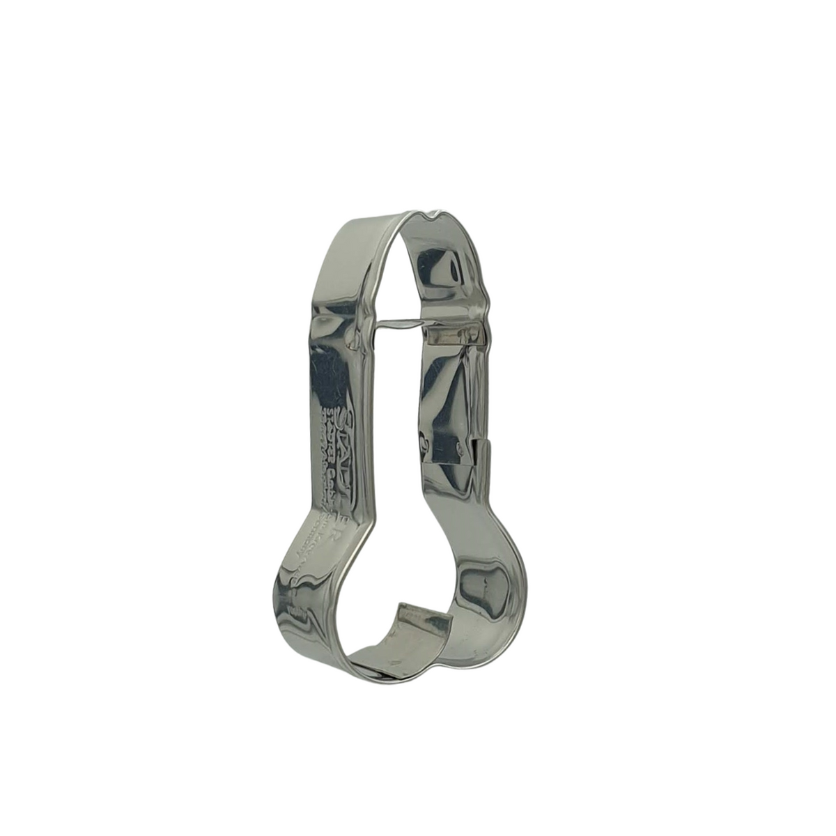 Penis 6.5cm Cookie Cutter Stainless Steel Side View