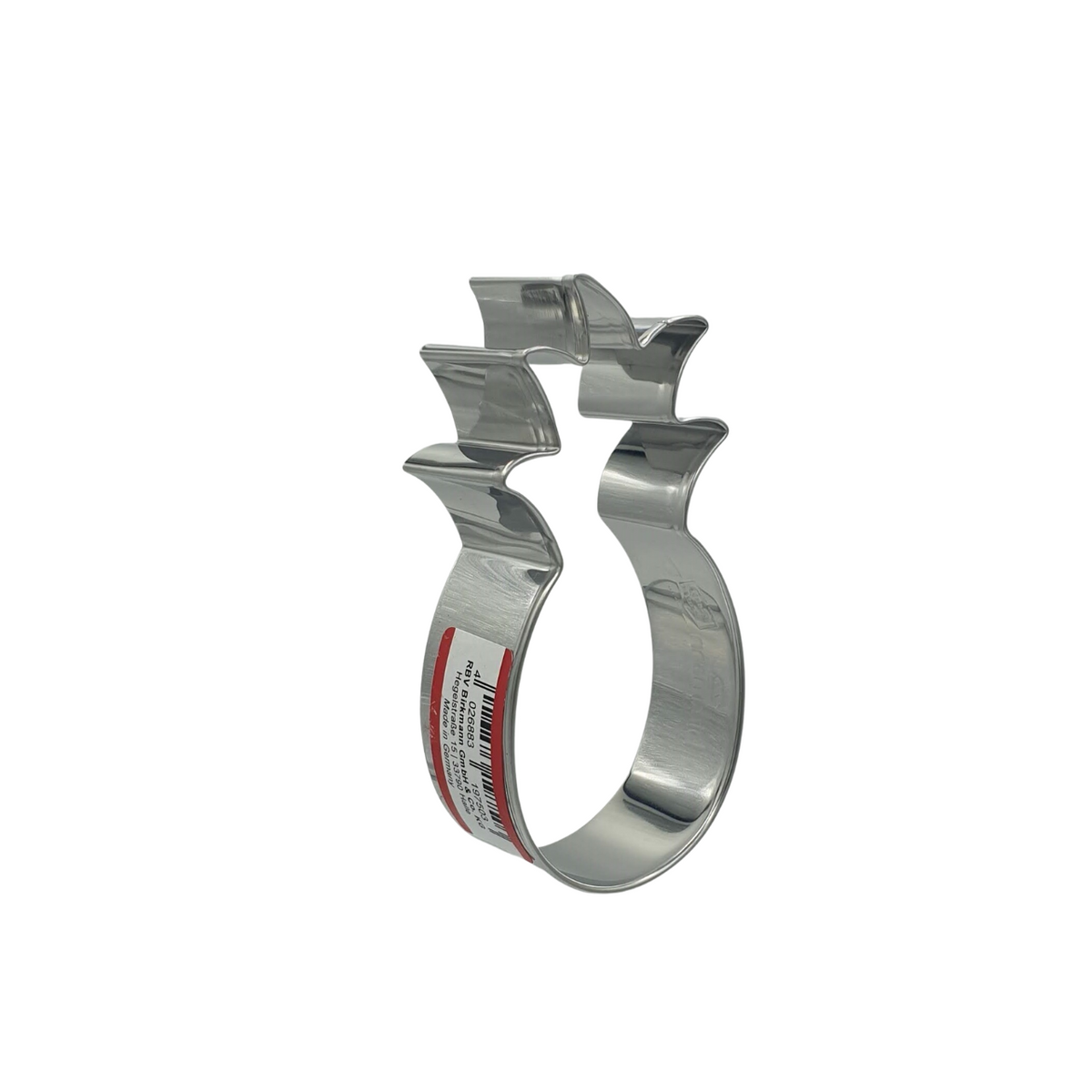 Pineapple 9cm Cookie Cutter Stainless Steel Side View