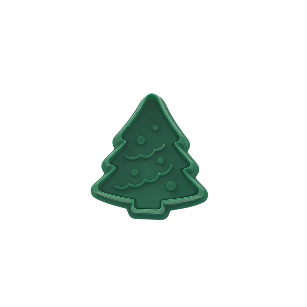 Christmas Tree Cookie Cutter 4.5cm With Stamp