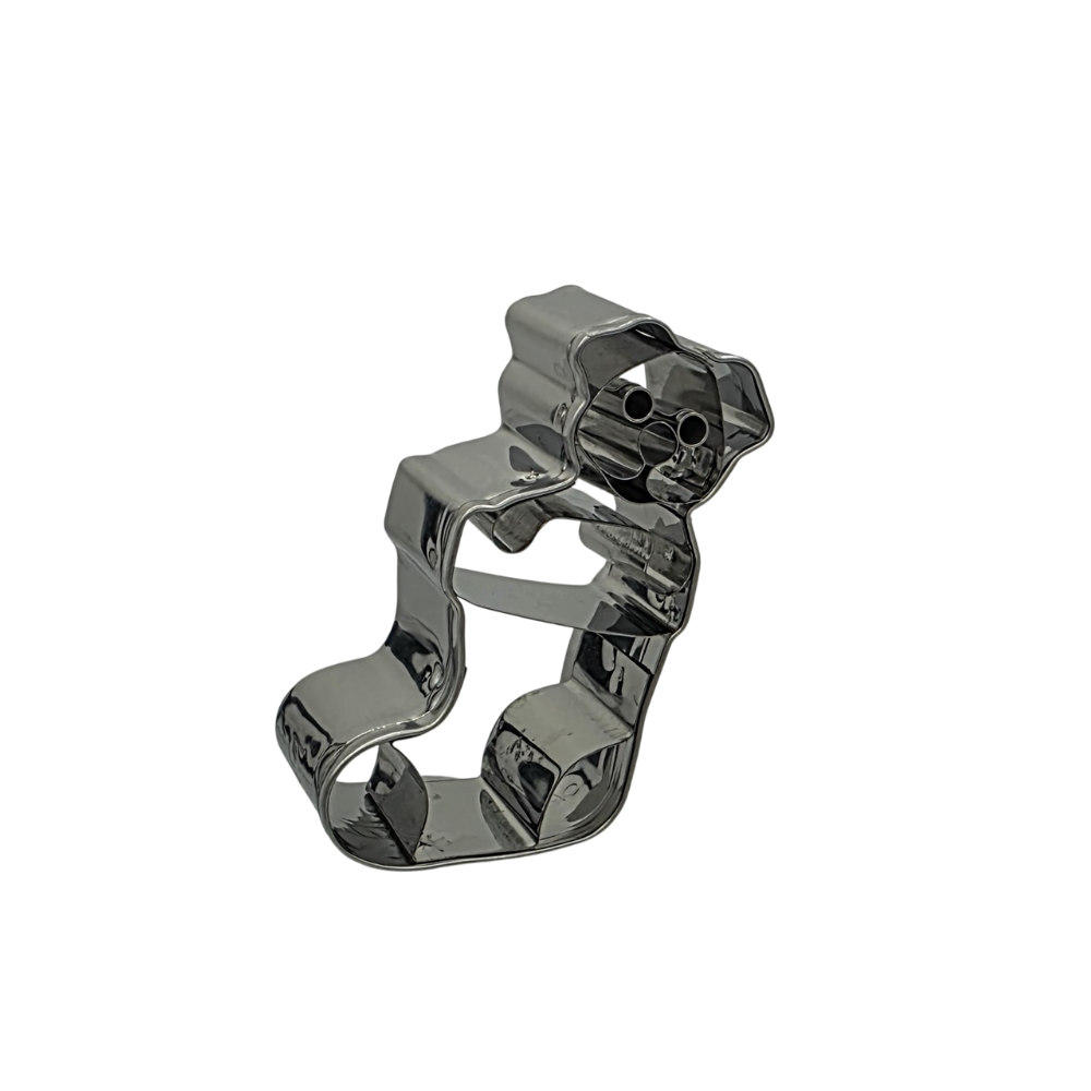 Puppy in Christmas Stocking 6cm Cookie Cutter