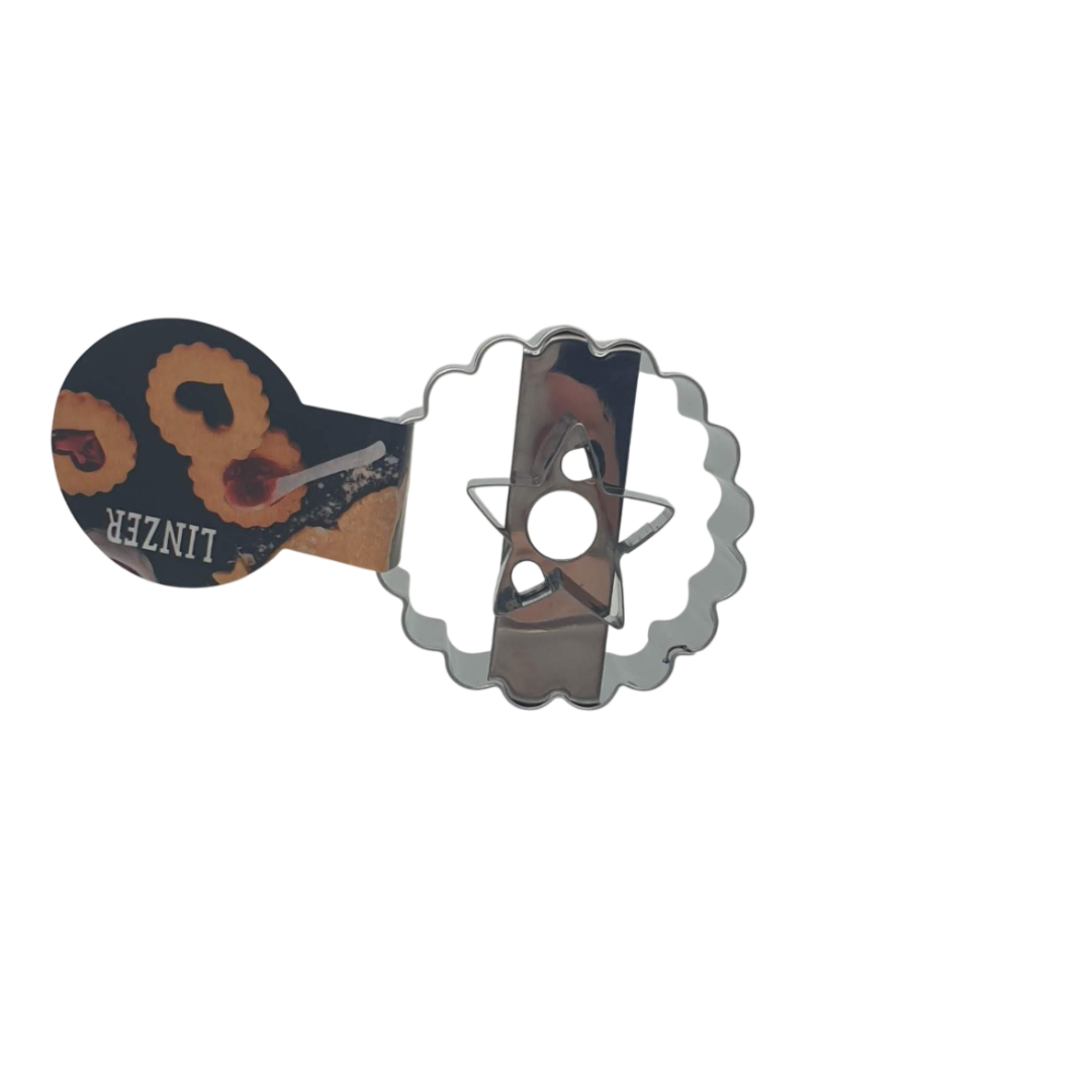 Star Cutout Linzer Two Way 5cm Cookie Cutter