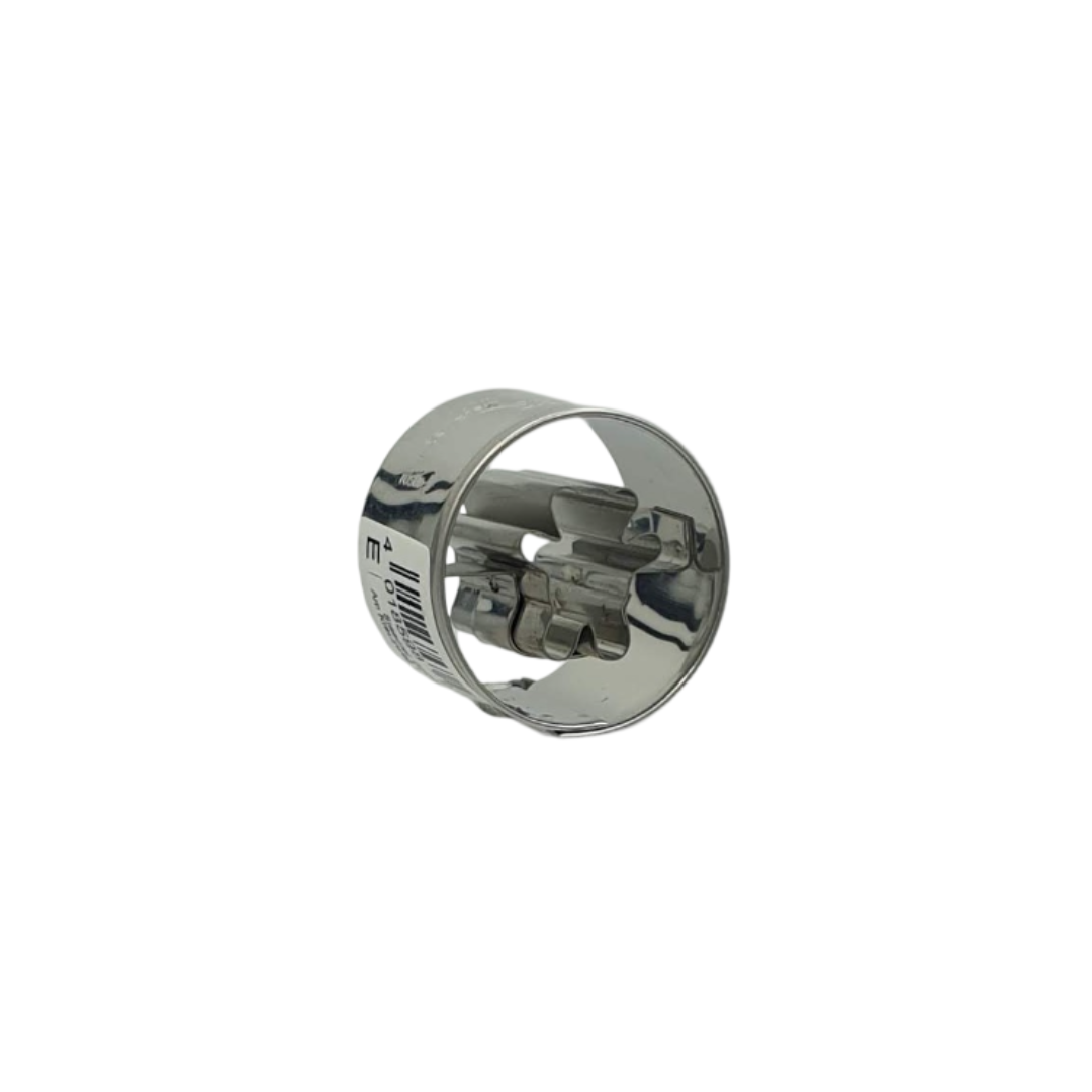 Round 3cm With Teddy Bear Cutout Cookie Cutter