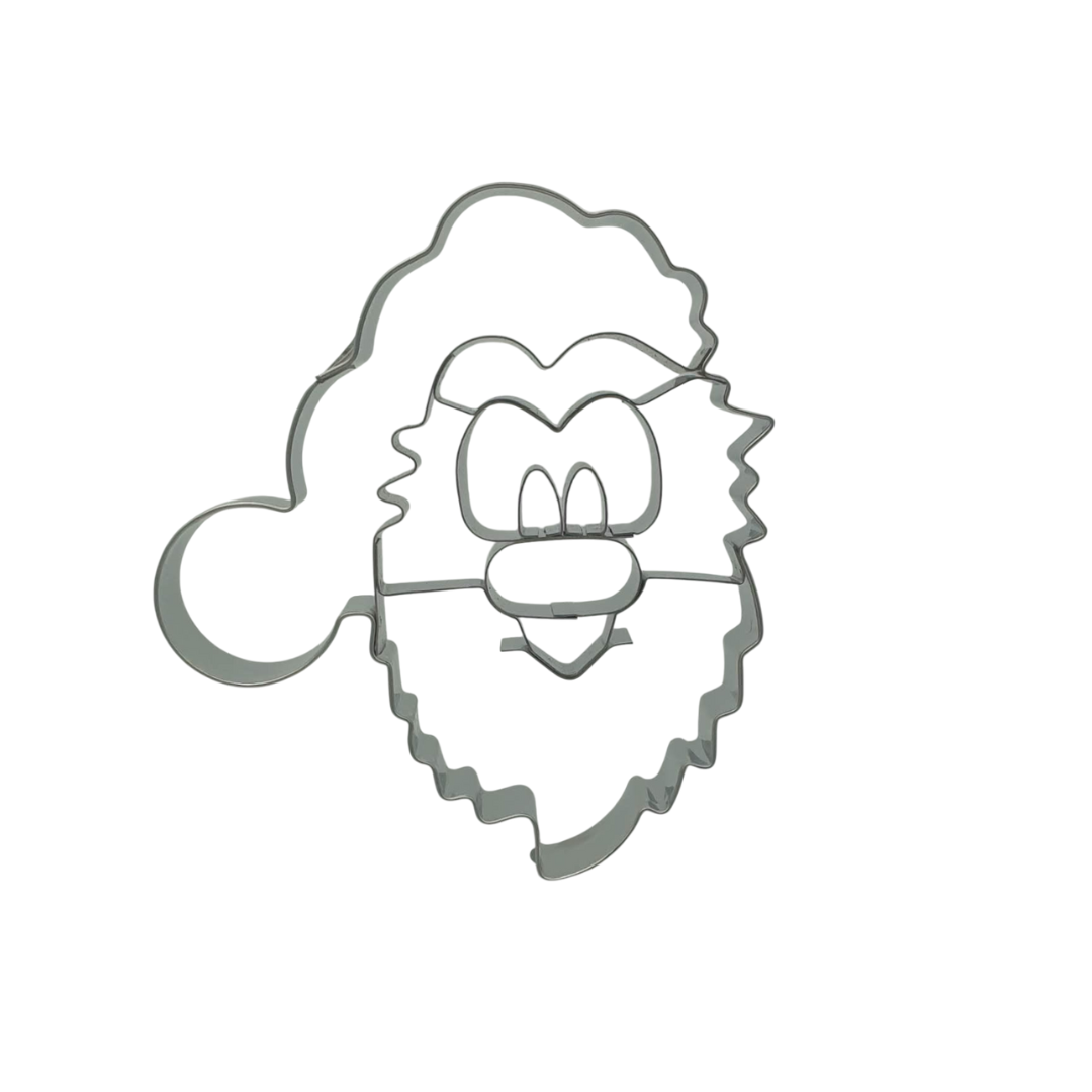Santa Claus Face With Internal Details 9cm Cookie Cutter