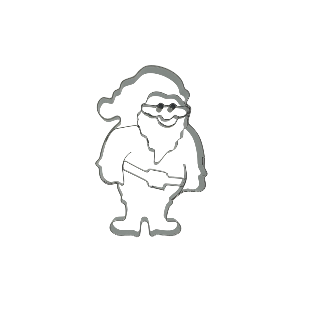 Santa with Internal Details 9cm Cookie Cutter
