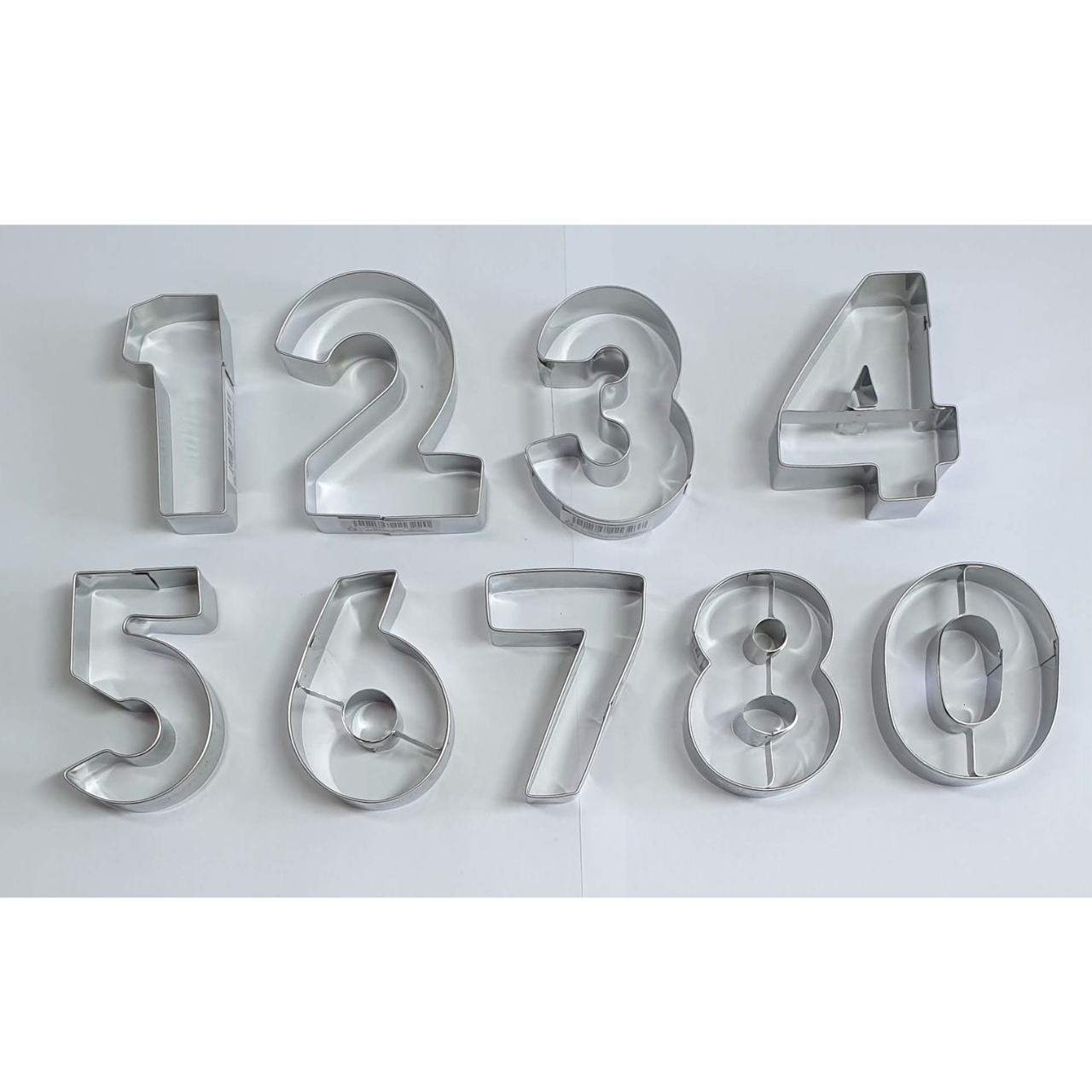 Set of 9 Number Cookie Cutters  6.5cm