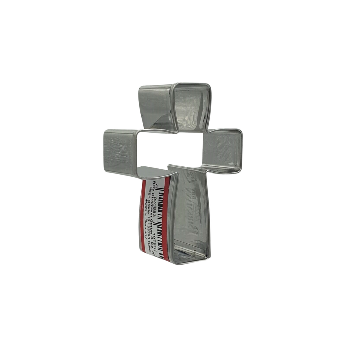 Cross 6cm Cookie Cutter Stainless Steel Side View