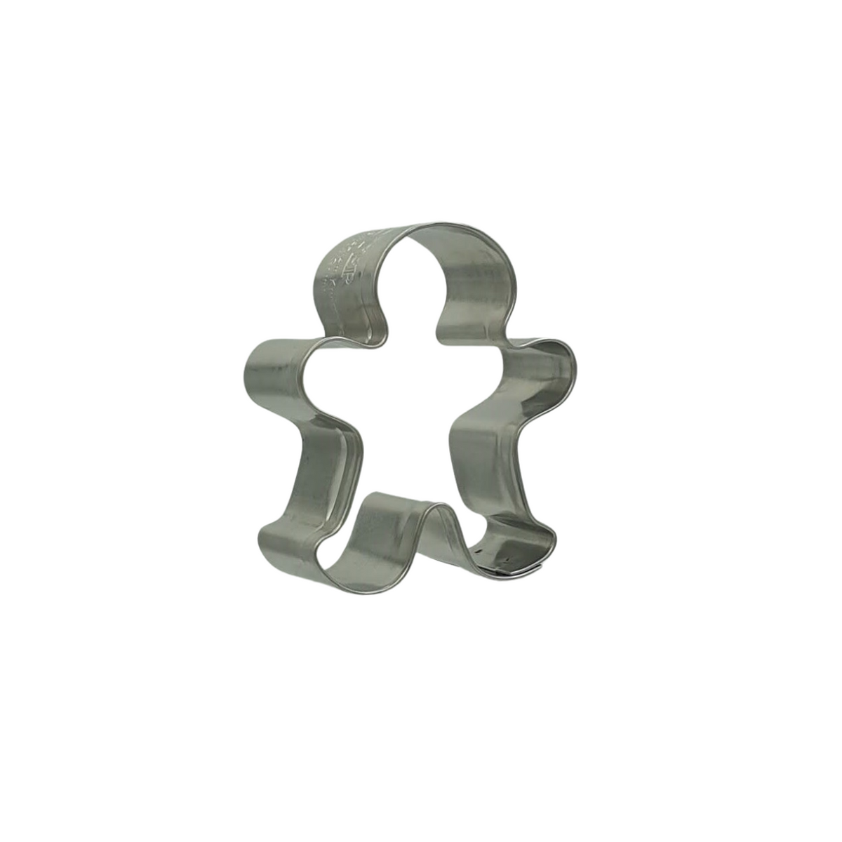 Gingerbread Man Small 5cm Cookie Cutter Stainless Steel Side View