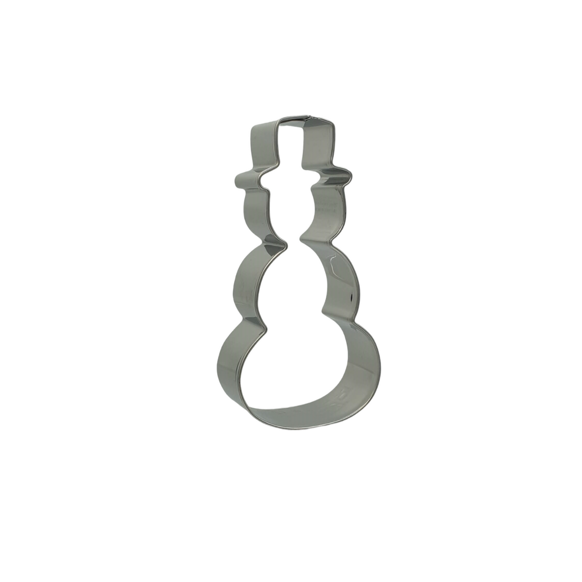 Snowman 10.5cm Cookie Cutter Stainless Steel Side View