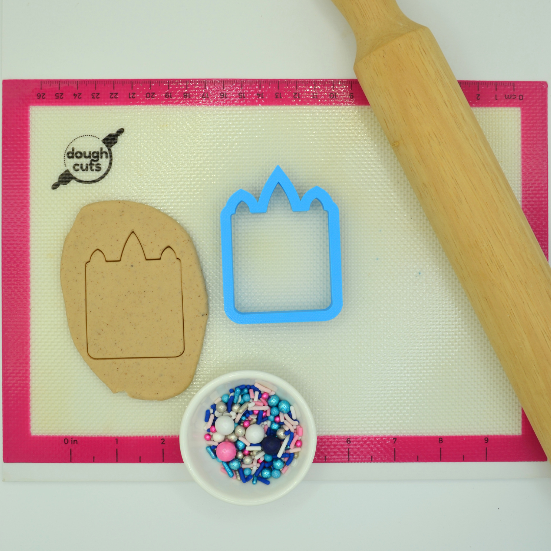 Square Unicorn Face 7cm Cookie Cutter