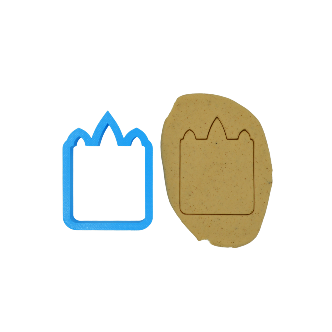 Square Unicorn Face 7cm Cookie Cutter