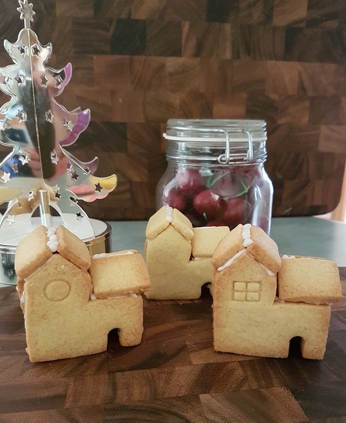 3D Mini Two Storey Gingbread House Cookie Cutter
