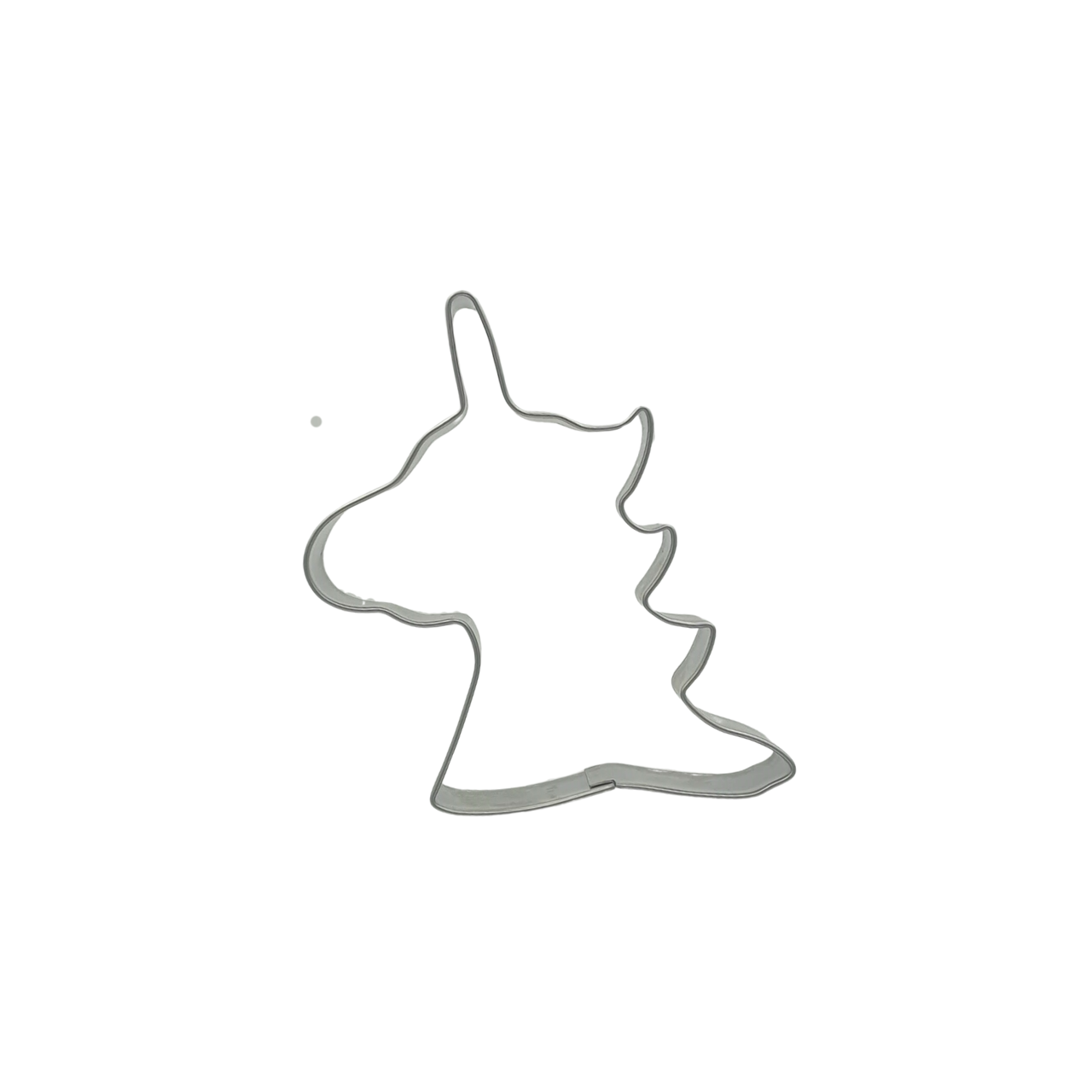 Unicorn cookie cutter made from stainless steel 8cm tall