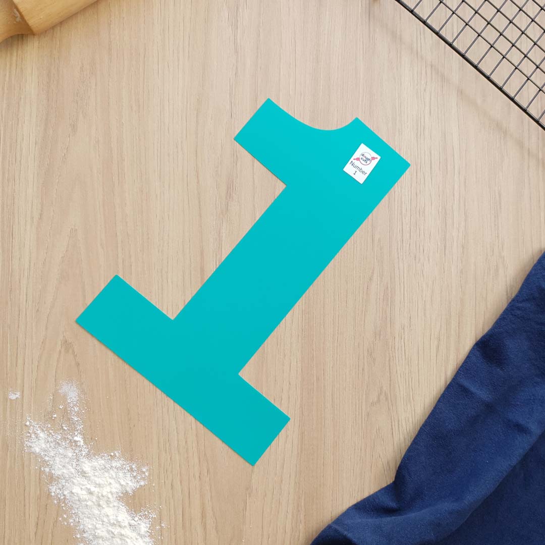 Set of 9 Number Cookie Cake Templates