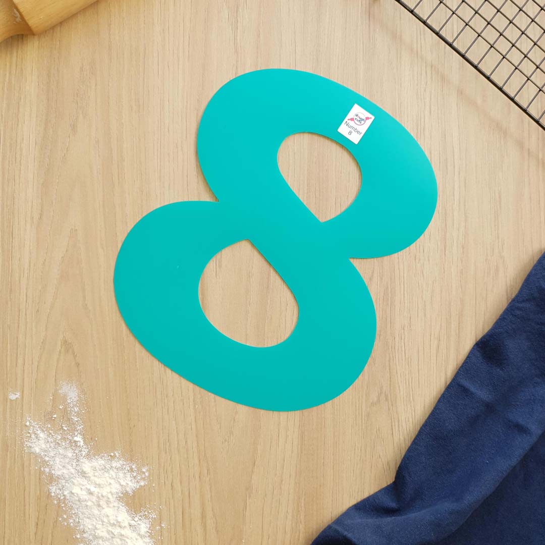 Set of 9 Number Cookie Cake Templates