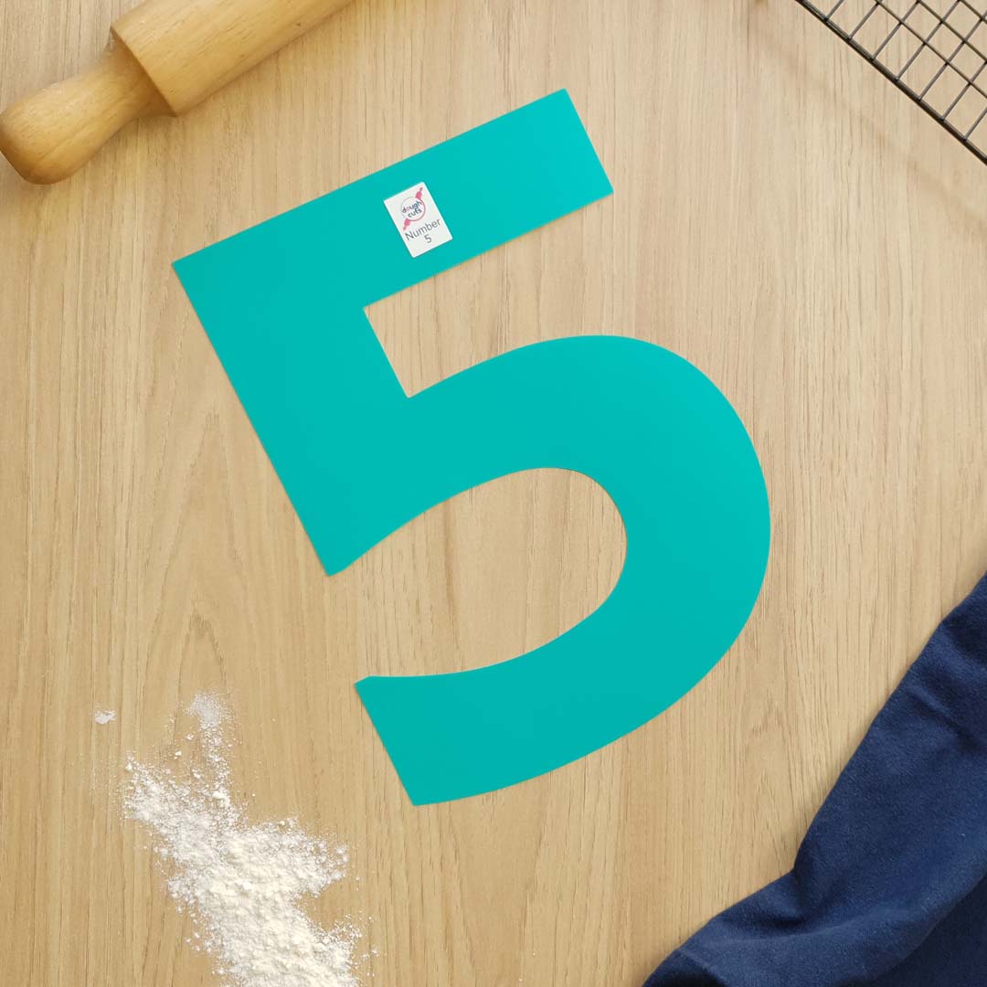 Set of 9 Number Cookie Cake Templates