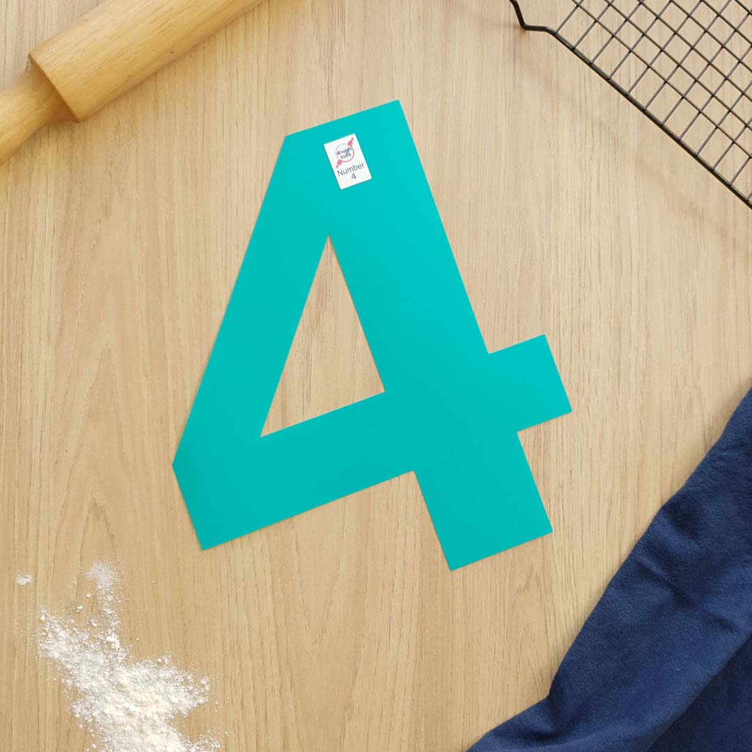 Set of 9 Number Cookie Cake Templates