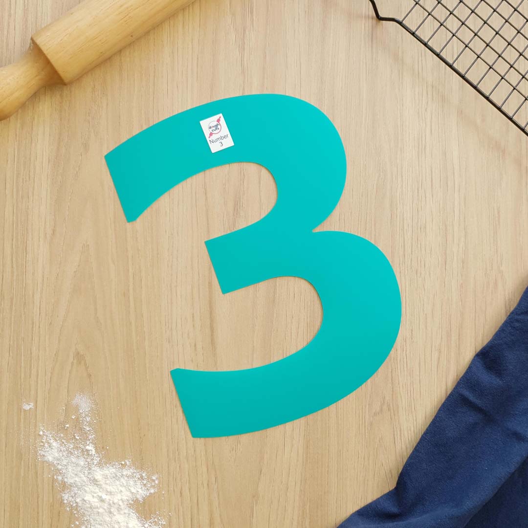 Set of 9 Number Cookie Cake Templates