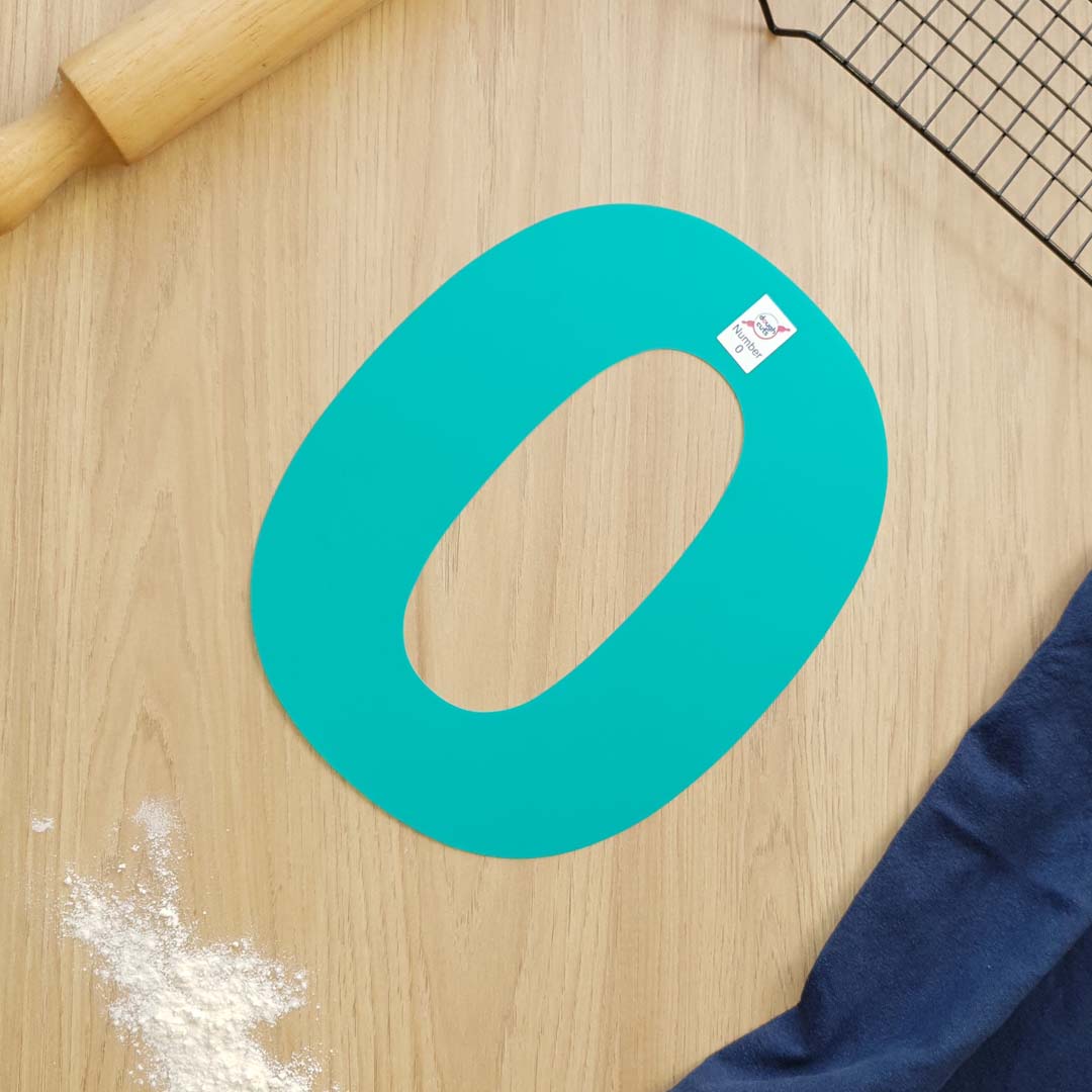 Set of 9 Number Cookie Cake Templates