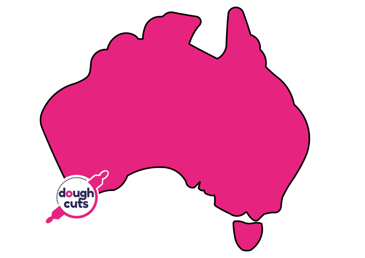 PRINT AT HOME - Australia Cookie Cake Template