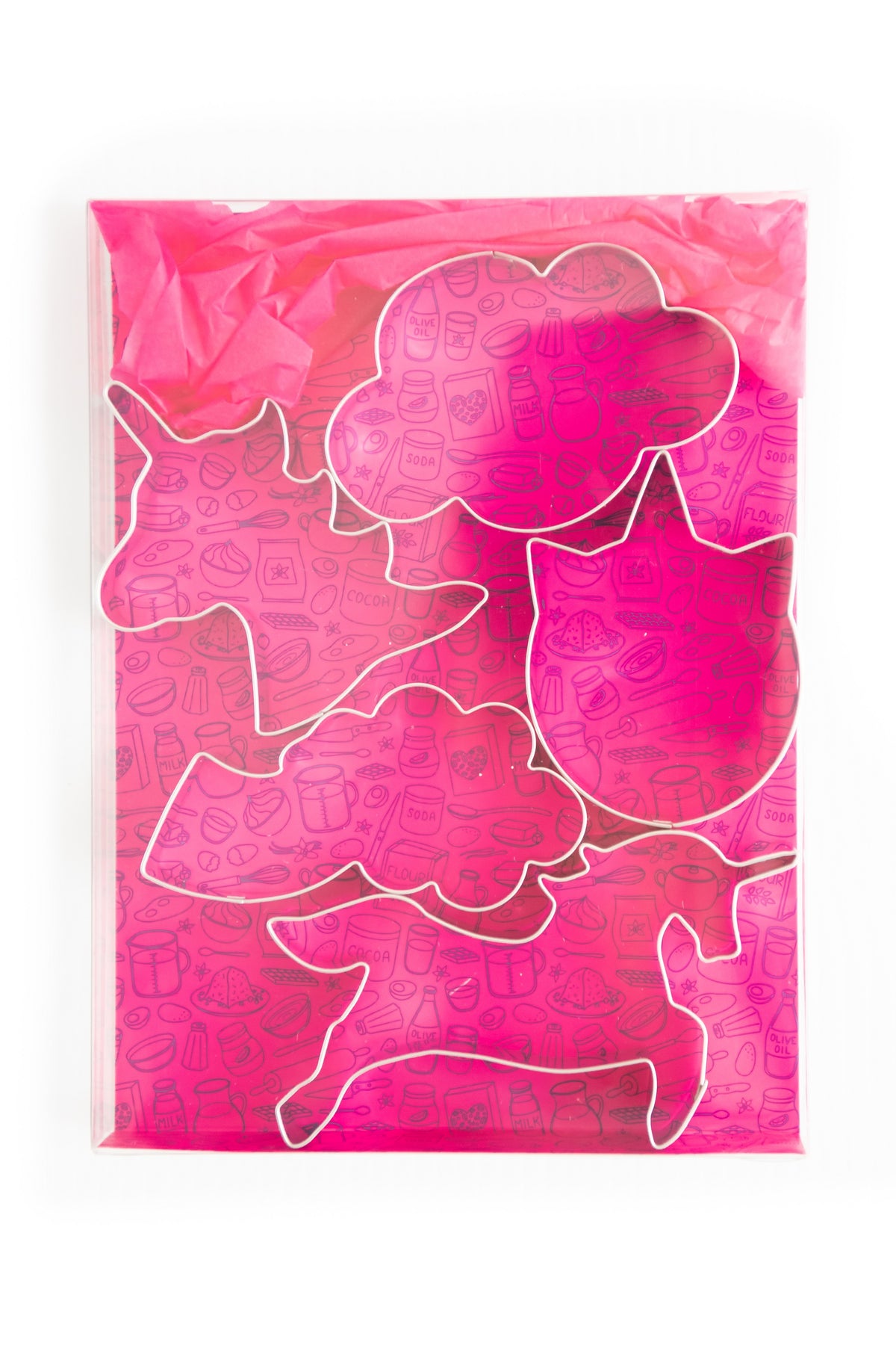 Unicorn Magic Set of 5 Cookie Cutters - Stainless Steel Professional Quality