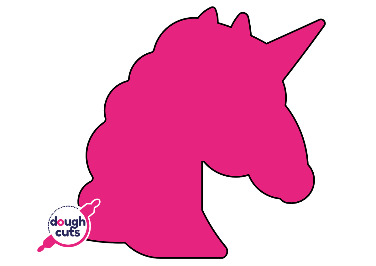 PRINT AT HOME - Unicorn Cookie Cake Template 11&quot; Tall
