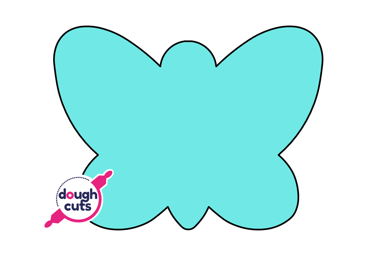 PRINT AT HOME - Butterfly Cookie Cake Template 9&quot; Tall