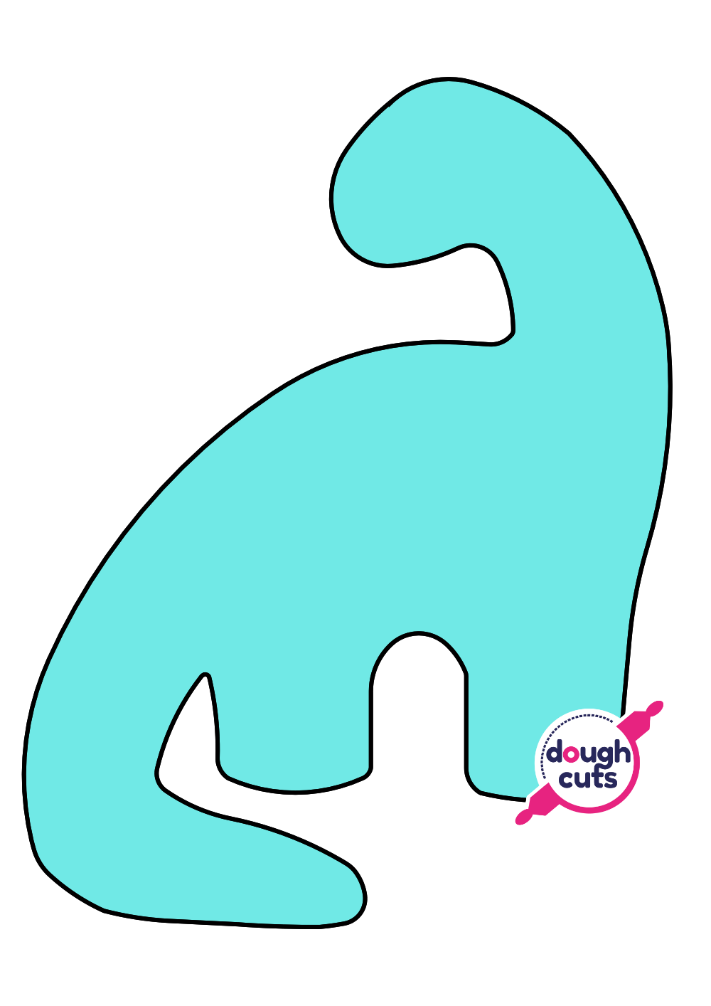 PRINT AT HOME - Dinosaur 2 Cookie Cake Template 14&quot; Tall