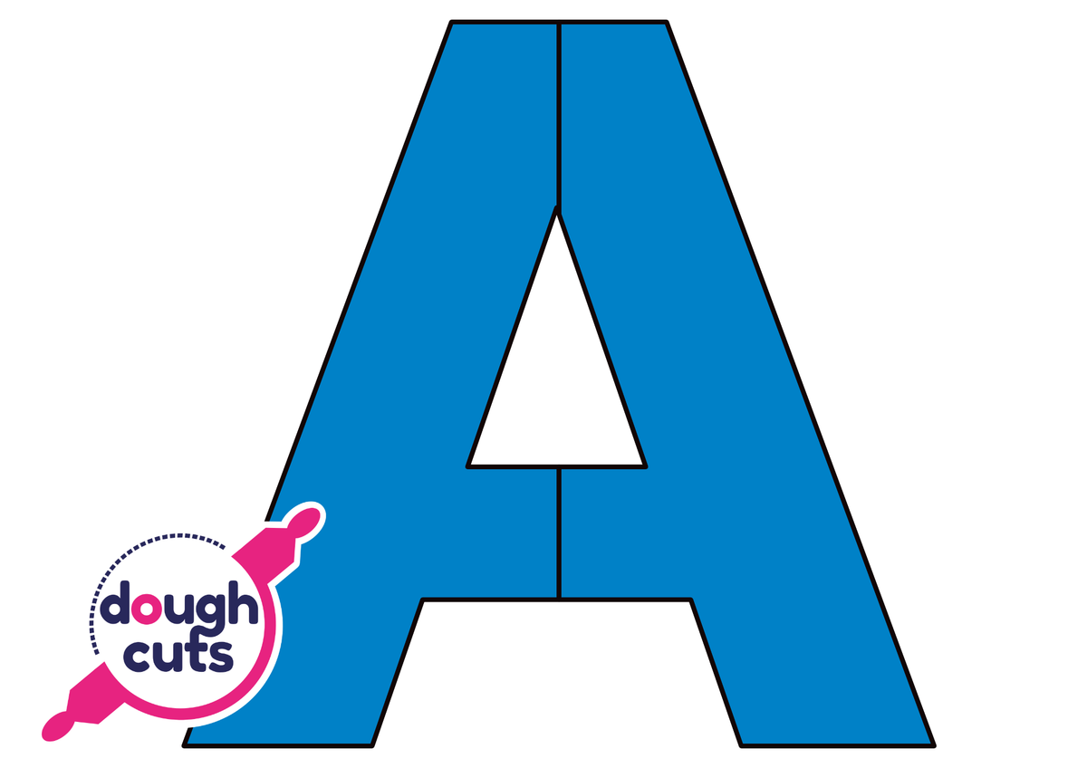 PRINT AT HOME - Letter Cookie Cake Templates Individual 8&quot; Tall