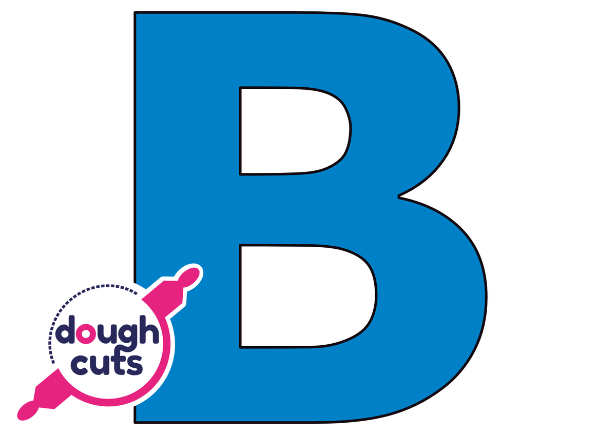 PRINT AT HOME - Letter Cookie Cake Templates Individual 8&quot; Tall