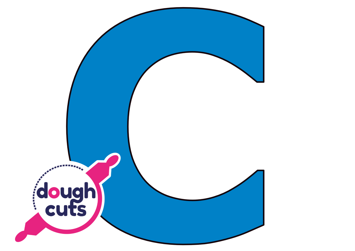 PRINT AT HOME - Letter Cookie Cake Templates Individual 11&quot; Tall