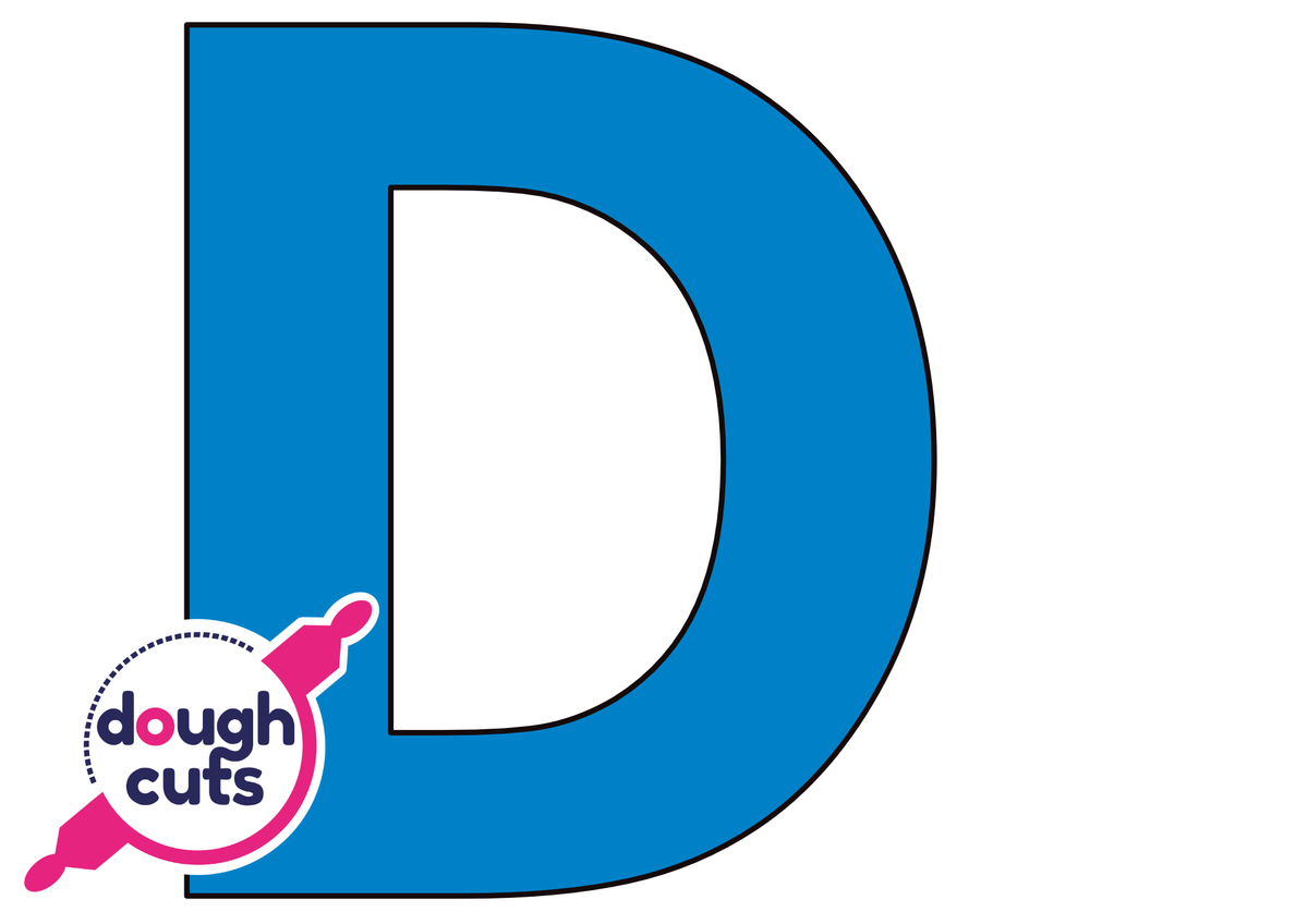 PRINT AT HOME - Letter Cookie Cake Templates Individual 8&quot; Tall