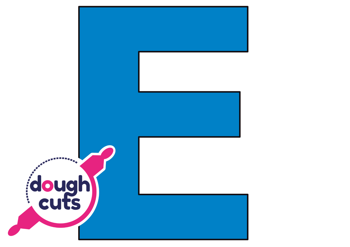 PRINT AT HOME - Letter Cookie Cake Templates Individual 8&quot; Tall