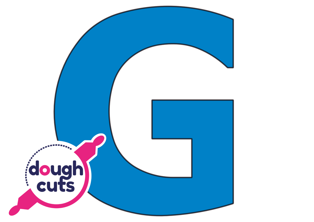 PRINT AT HOME - Letter Cookie Cake Templates Individual 11&quot; Tall