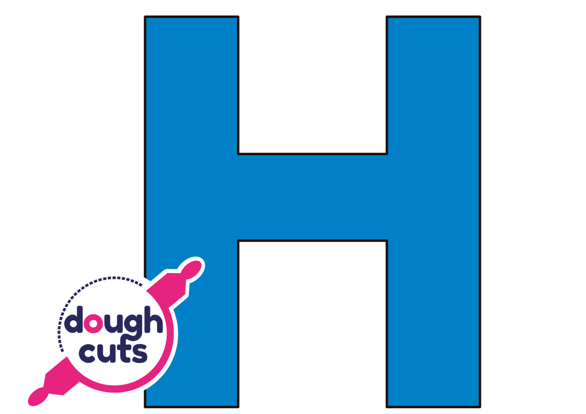 PRINT AT HOME - Letter Cookie Cake Templates Individual 11&quot; Tall